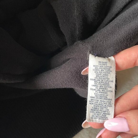 2000s Black American Eagle Faux Fur Hood - Picture 6 of 7